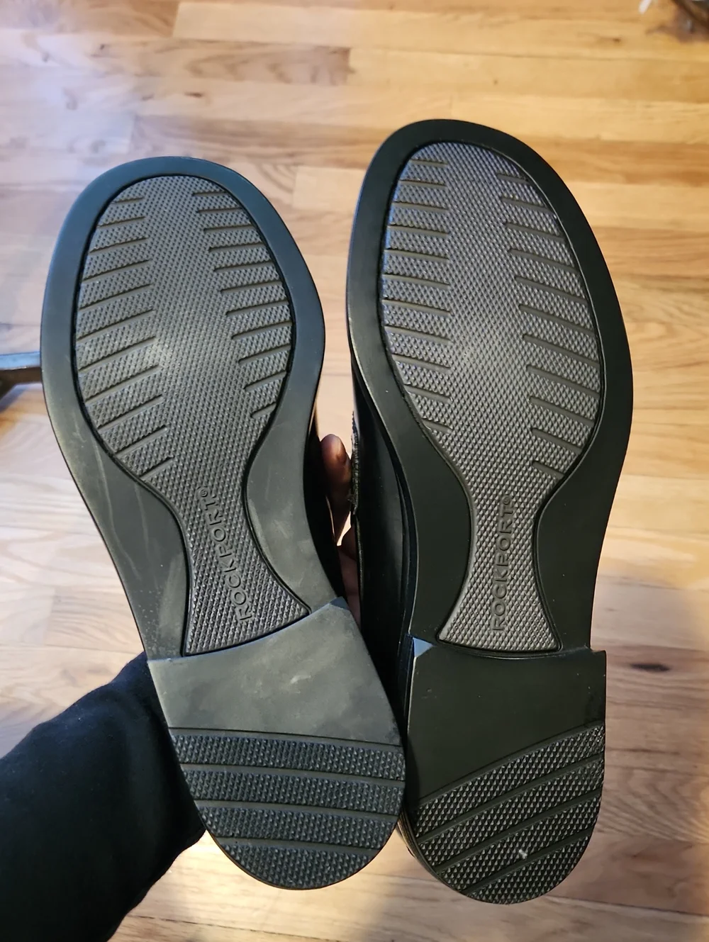 Rockport Black Leather 11N Penny Loafers Preppy Business Church Wedding Formal